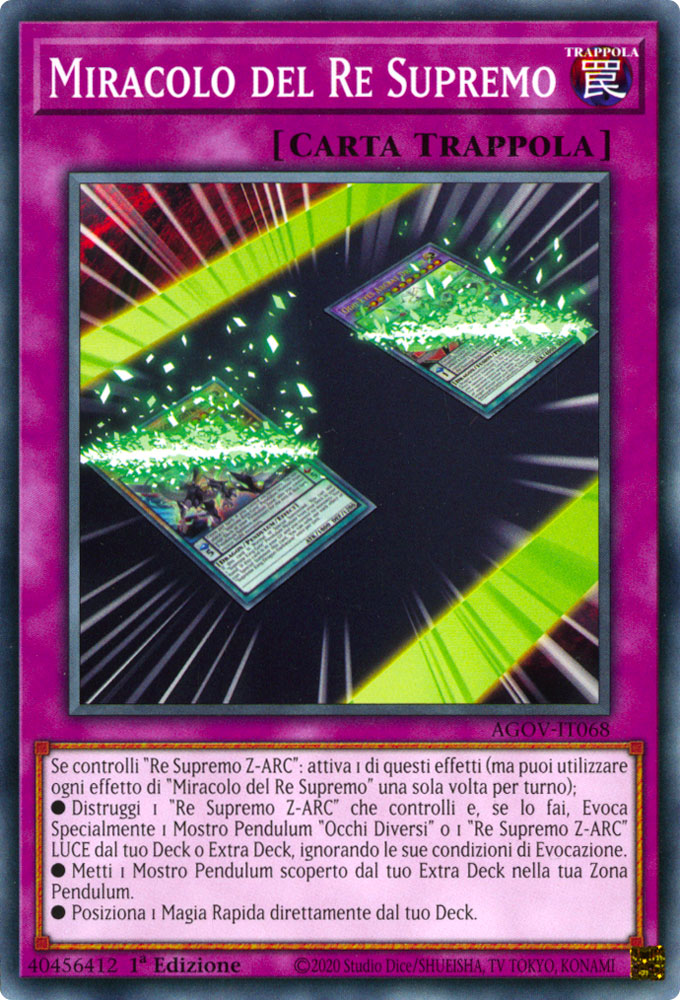 AGOV-IT068 Miracolo del Re Supremo Comune 1a Edizione (IT) -NEAR MINT-