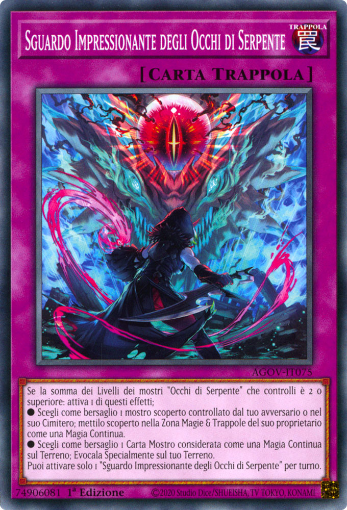 AGOV-IT075 Sguardo Impressionante degli Occhi di Serpente Comune 1a Edizione (IT) -NEAR MINT-