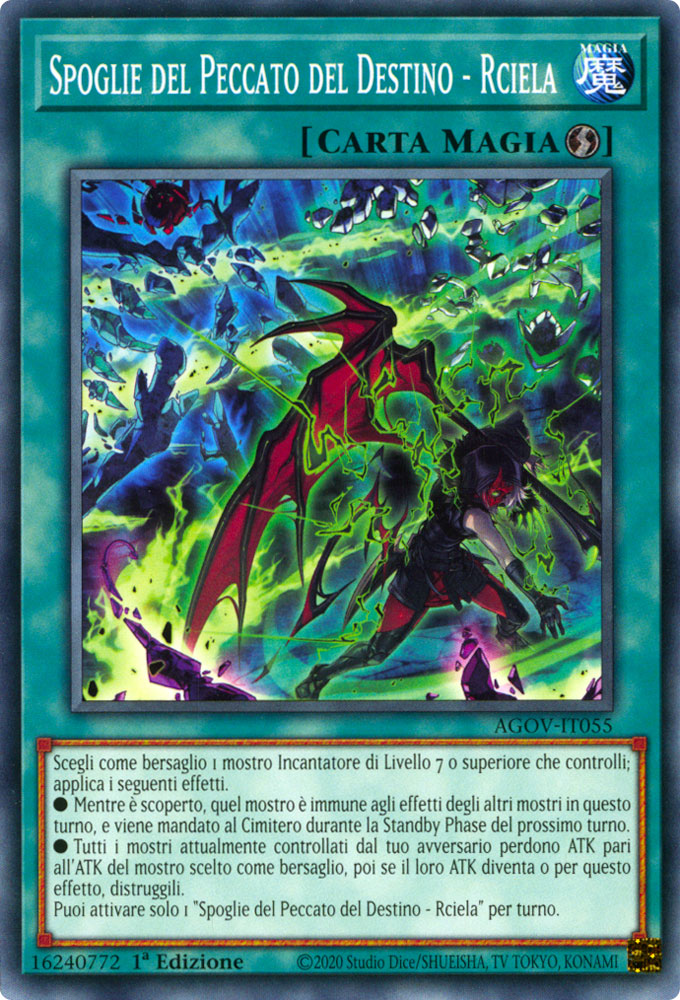 AGOV-IT055 Spoglie del Peccato del Destino - Rciela Comune 1a Edizione (IT) -NEAR MINT-