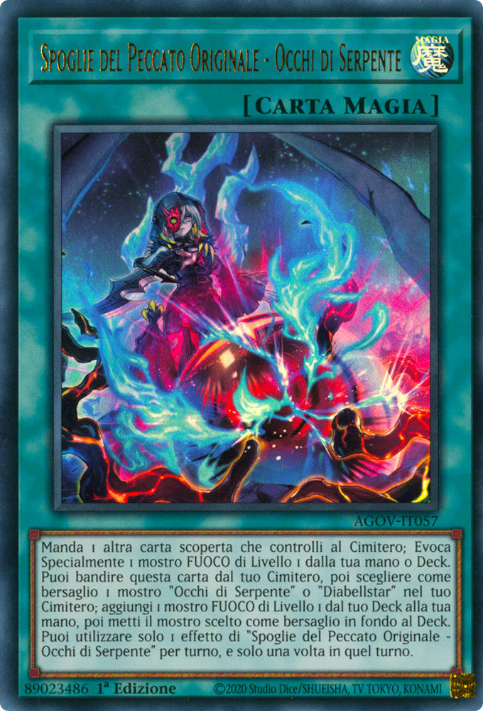 AGOV-IT057 Spoglie del Peccato Originale - Occhi di Serpente Ultra Rara 1a Edizione (IT) -NEAR MINT-