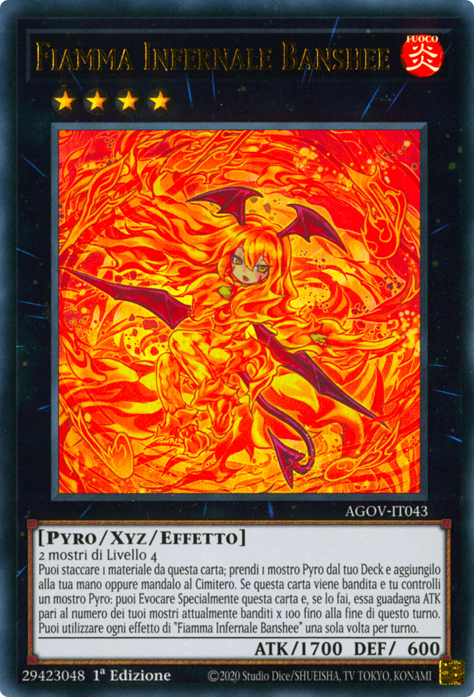 AGOV-IT043 Fiamma Infernale Banshee Ultra Rara 1a Edizione (IT) -NEAR MINT-