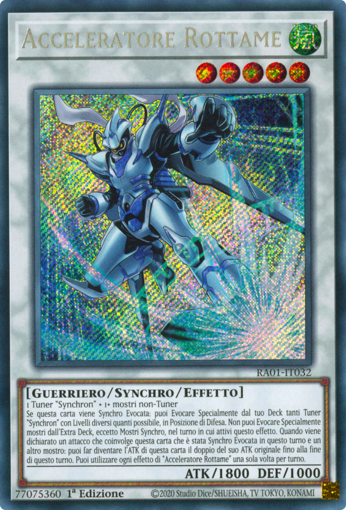RA01-IT032 Acceleratore Rottame Rara Segreta 1a Edizione (IT) -NEAR MINT-
