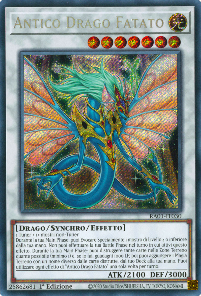 RA01-IT030 Antico Drago Fatato Rara Segreta 1a Edizione (IT) -NEAR MINT-