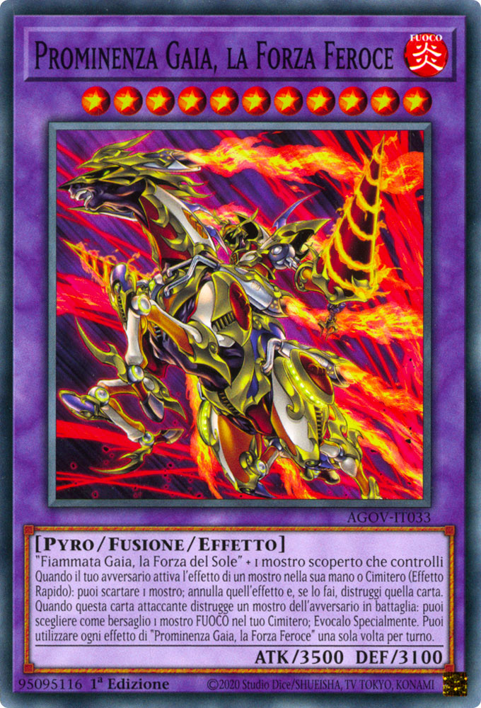 AGOV-IT033 Prominenza Gaia, la Forza Feroce Comune 1a Edizione (IT) -NEAR MINT-