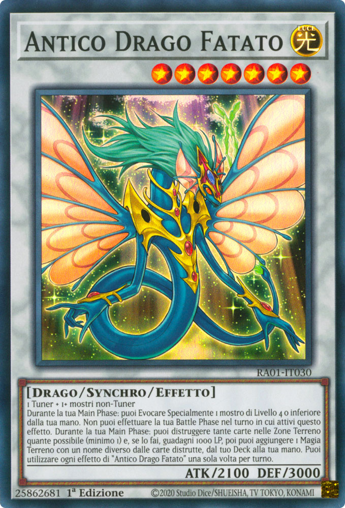 RA01-IT030 Antico Drago Fatato Super Rara 1a Edizione (IT) -NEAR MINT-