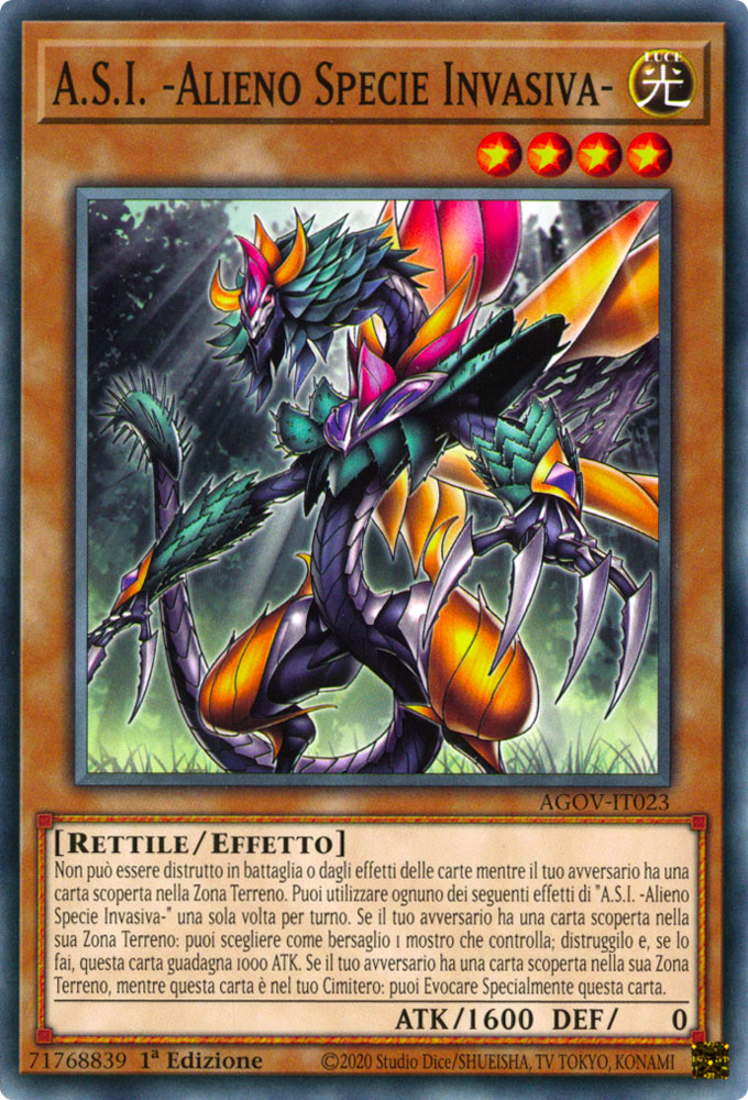 AGOV-IT023 A.S.I. -Alieno Specie Invasiva- Comune 1a Edizione (IT) -NEAR MINT-