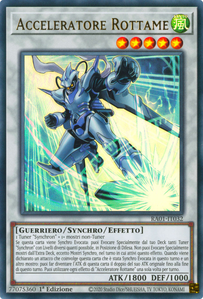 RA01-IT032 Acceleratore Rottame Ultra Rara 1a Edizione (IT) -NEAR MINT-