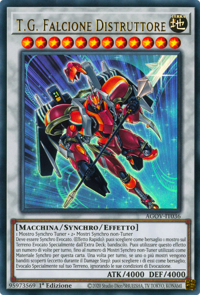 AGOV-IT036 T.G. Falcione Distruttore Ultra Rara 1a Edizione (IT) -NEAR MINT-