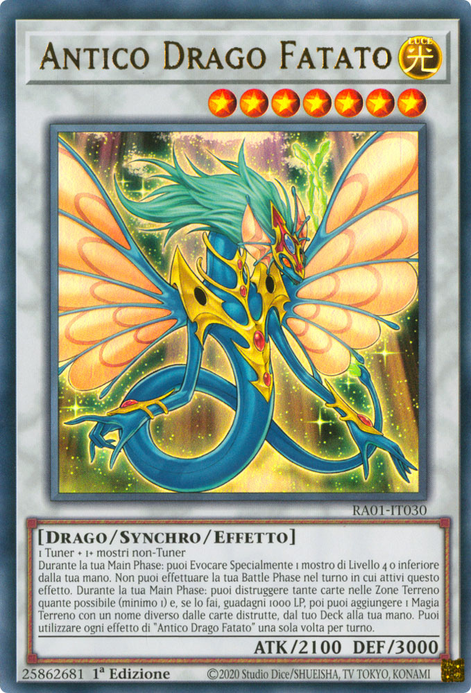 RA01-IT030 Antico Drago Fatato Ultra Rara 1a Edizione (IT) -NEAR MINT-