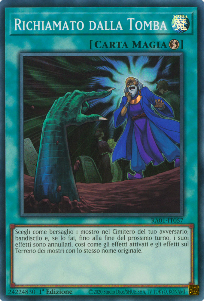 RA01-IT057 Richiamato dalla Tomba Super Rara 1a Edizione (IT) -NEAR MINT-