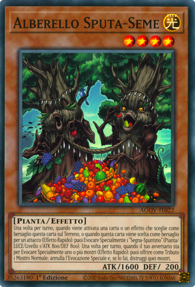 AGOV-IT022 Alberello Sputa-Seme Super Rara 1a Edizione (IT) -NEAR MINT-