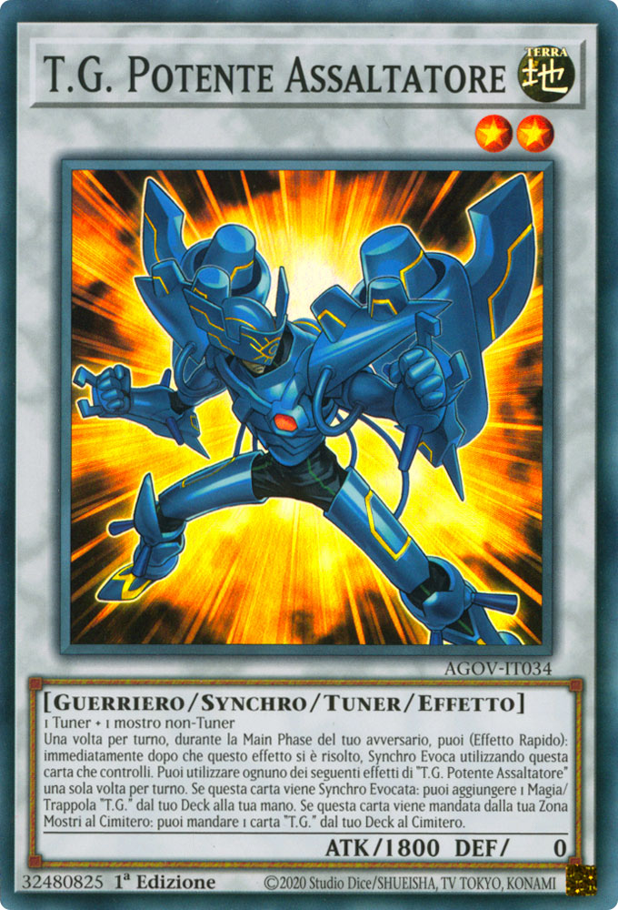 AGOV-IT034 T.G. Potente Assaltatore Super Rara 1a Edizione (IT) -NEAR MINT-