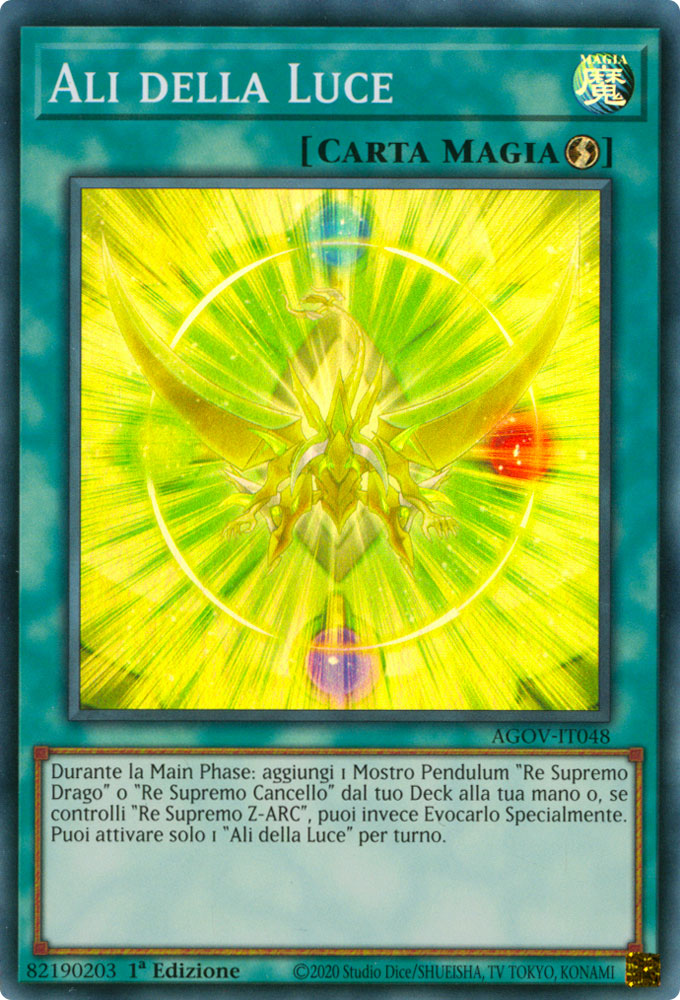 AGOV-IT048 Ali della Luce Super Rara 1a Edizione (IT) -NEAR MINT-