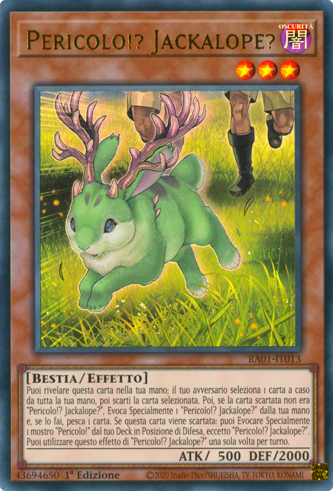 RA01-IT013 Pericolo!? Jackalope? Ultra Rara 1a Edizione (IT) -NEAR MINT-