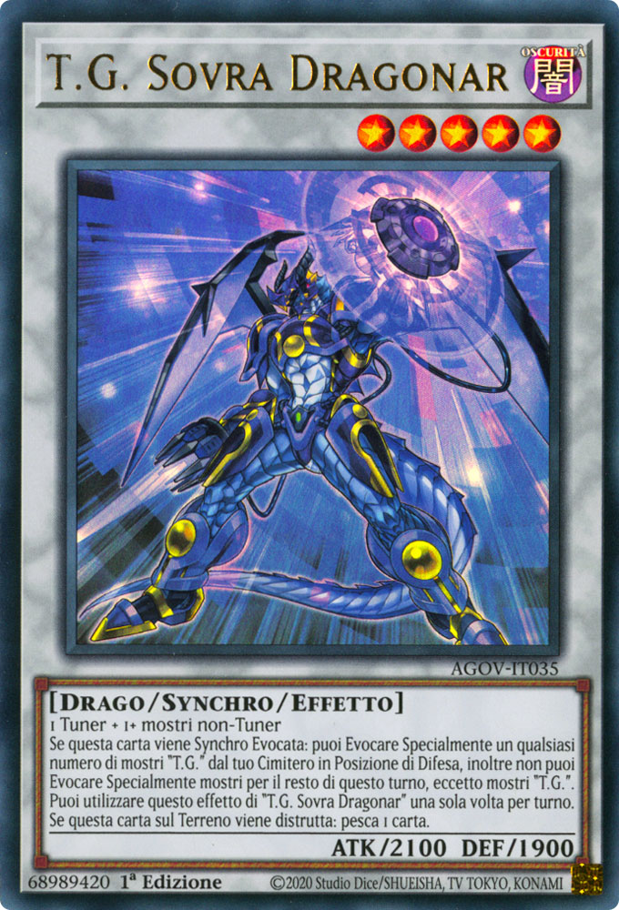 AGOV-IT035 T.G. Sovra Dragonar Ultra Rara 1a Edizione (IT) -NEAR MINT-