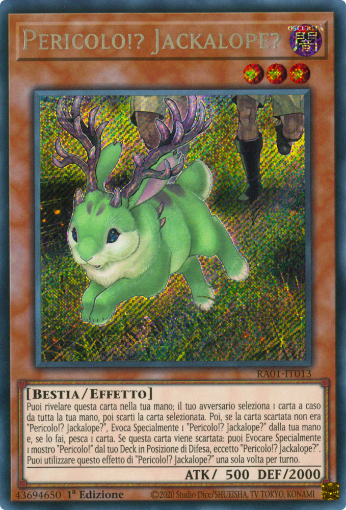 RA01-IT013 Pericolo!? Jackalope? Rara Segreta 1a Edizione (IT) -NEAR MINT-