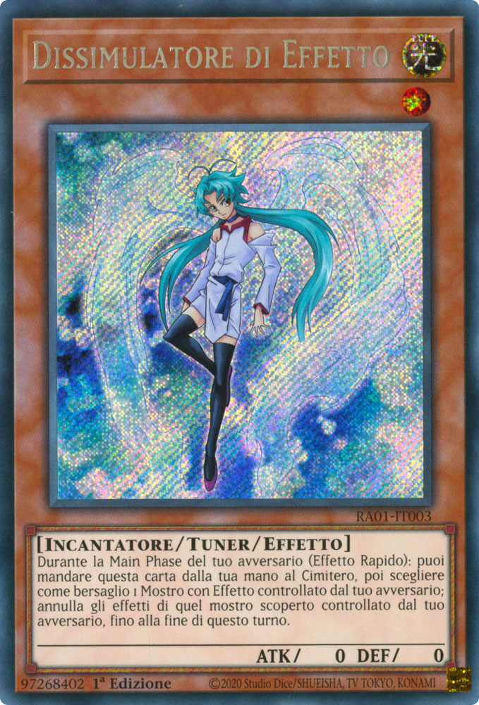RA01-IT003 Dissimulatore di Effetto Rara Segreta 1a Edizione (IT) -NEAR MINT-