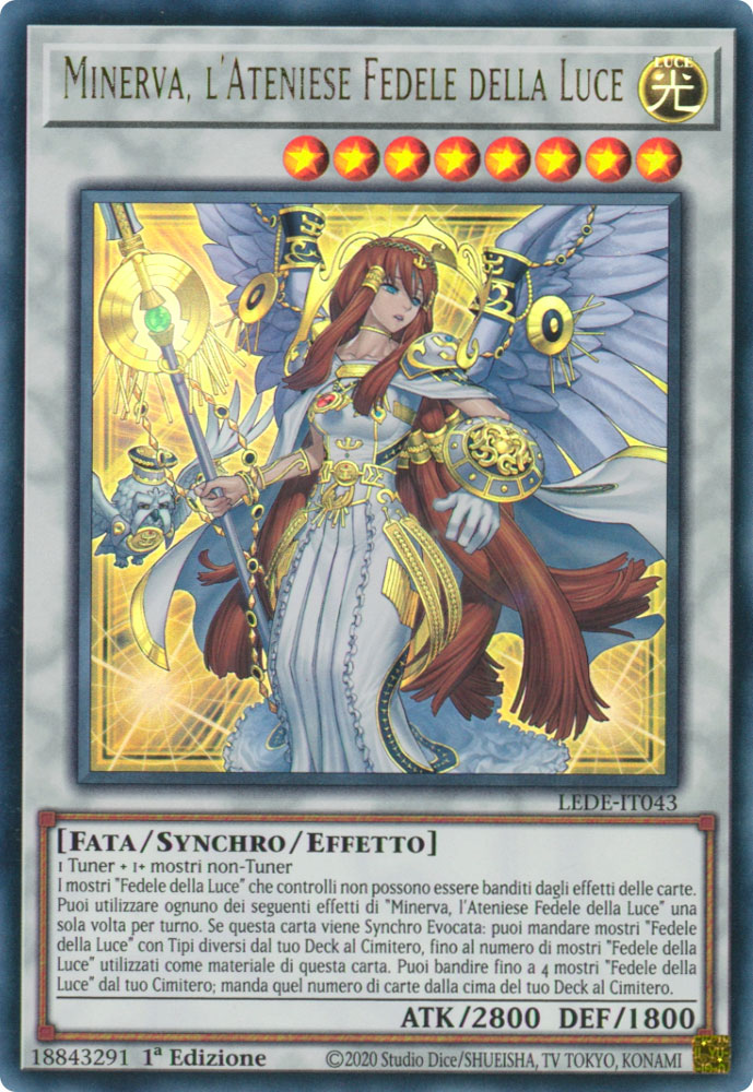 LEDE-IT043 Minerva, l'Ateniese Fedele alla Luce Ultra Rara 1a Edizione (IT) -NEAR MINT-