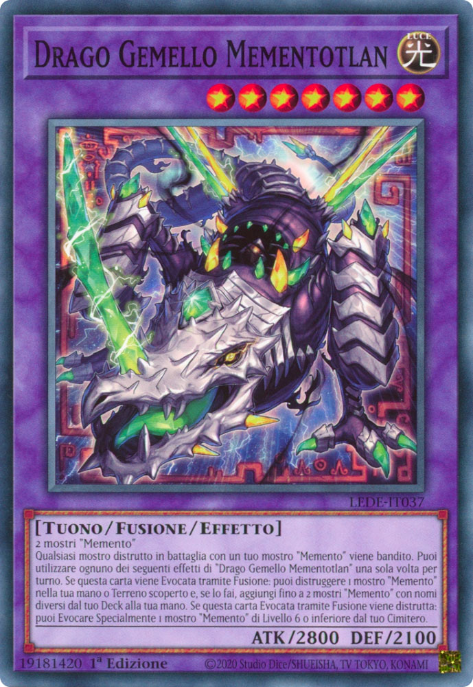 LEDE-IT037 Drago Gemello Mementotlan Comune 1a Edizione (IT) -NEAR MINT-