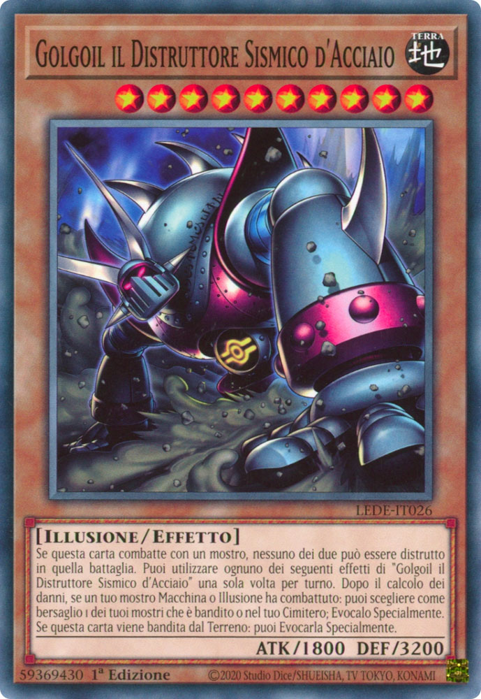 LEDE-IT026 Golgoil il Distruttore Sismico d'Acciaio Comune 1a Edizione (IT) -NEAR MINT-