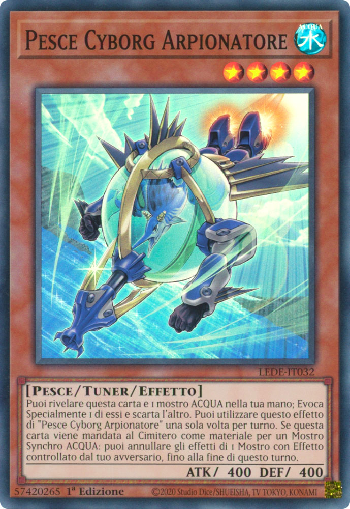 LEDE-IT032 Pesce Cyborg Arpionatore Super Rara 1a Edizione (IT) -NEAR MINT-