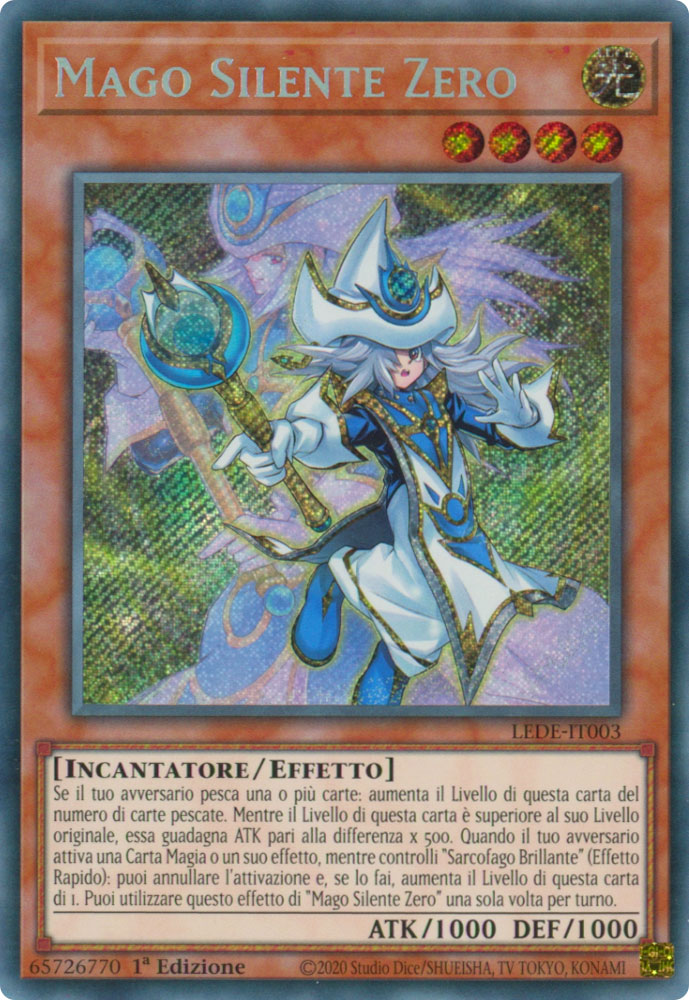 LEDE-IT003 Mago Silente Zero Rara Segreta 1a Edizione (IT) -NEAR MINT-