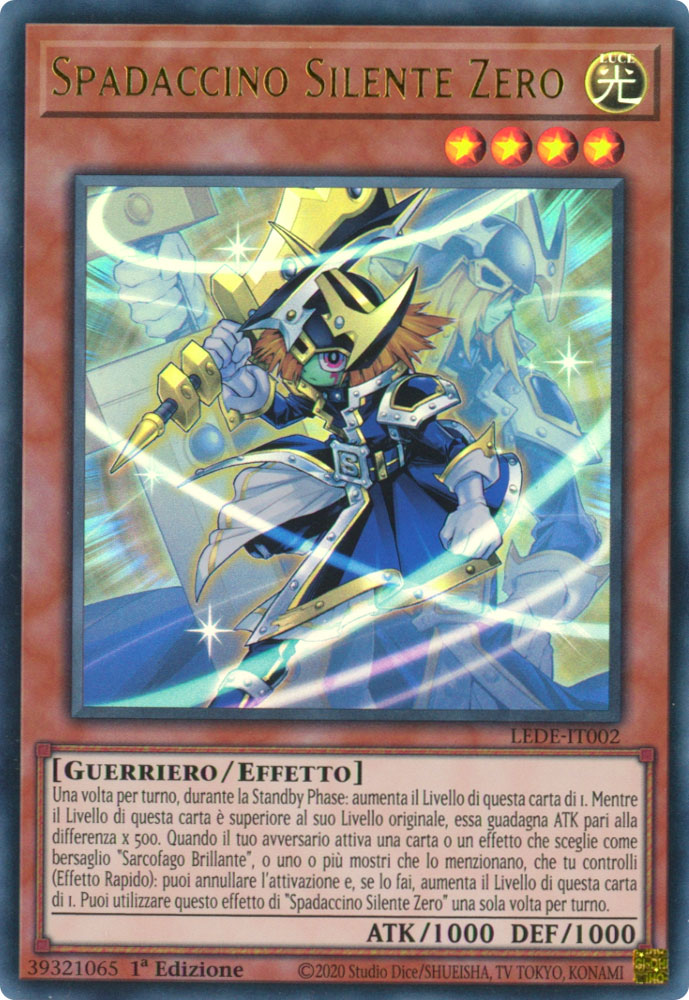 LEDE-IT002 Spadaccino Silente Zero Ultra Rara 1a Edizione (IT) -NEAR MINT-