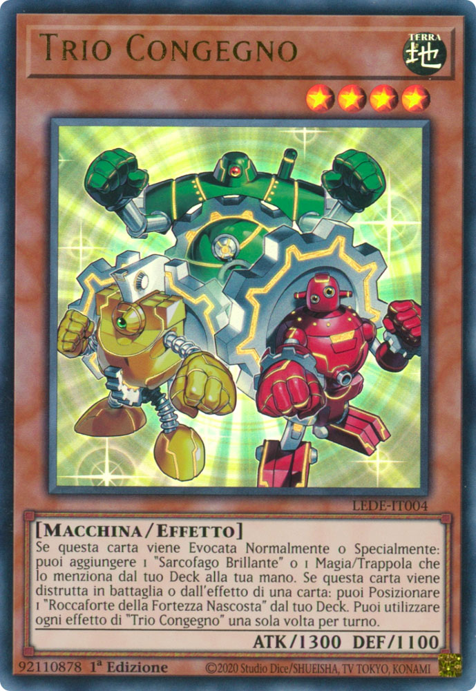 LEDE-IT004 Trio Congegno Ultra Rara 1a Edizione (IT) -NEAR MINT-