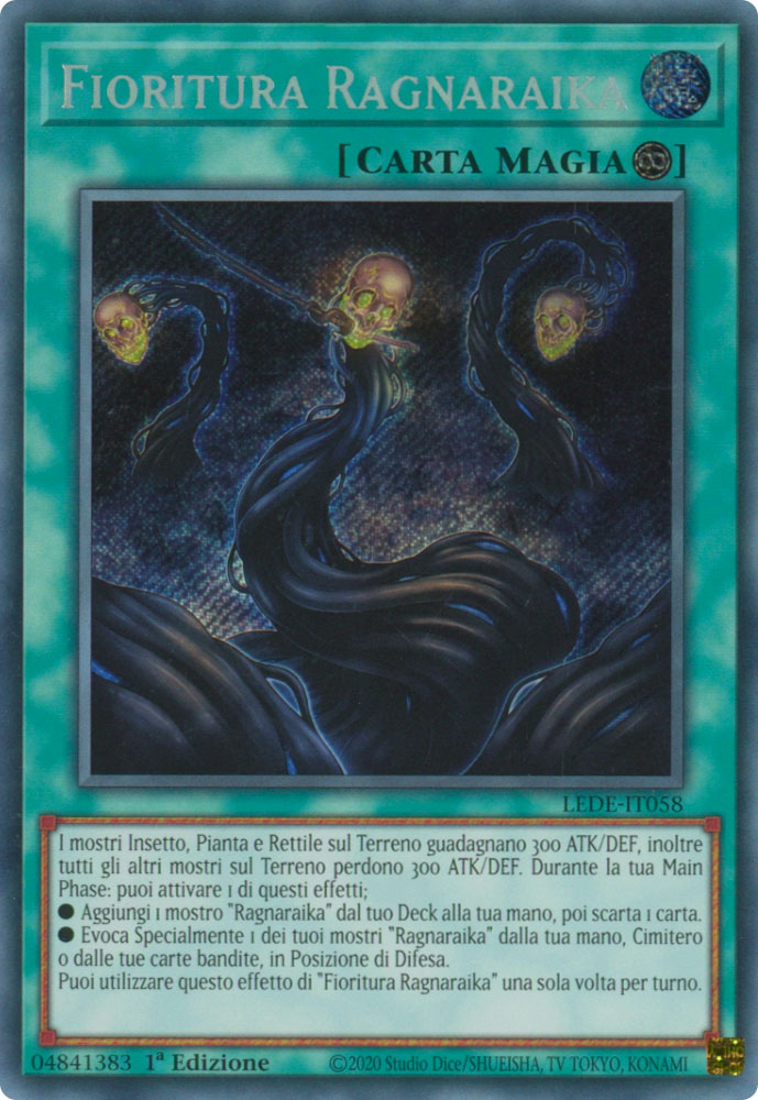LEDE-IT058 Fioritura Ragnaraika Rara Segreta 1a Edizione (IT) -NEAR MINT-