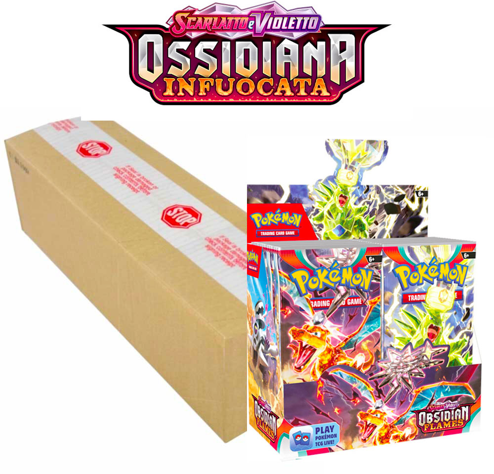 Scarlatto e Violetto Ossidiana Infuocata Case Sigillato da 6 display 36 buste (IT)