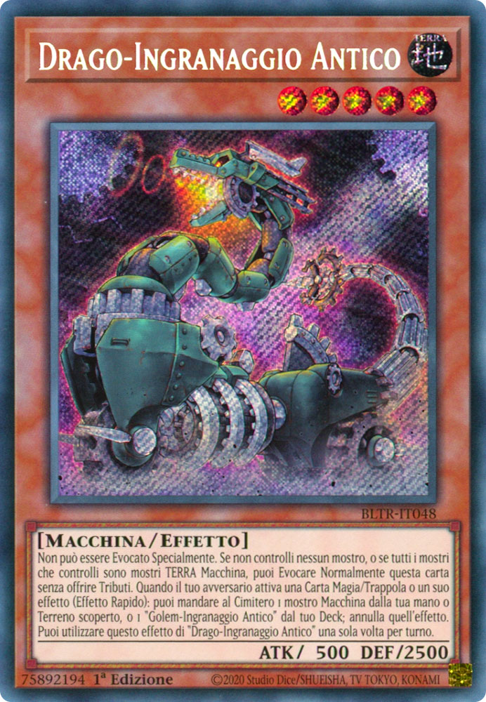 BLTR-IT048 Drago-Ingranaggio Antico Rara Segreta 1a Edizione (IT) -NEAR MINT-