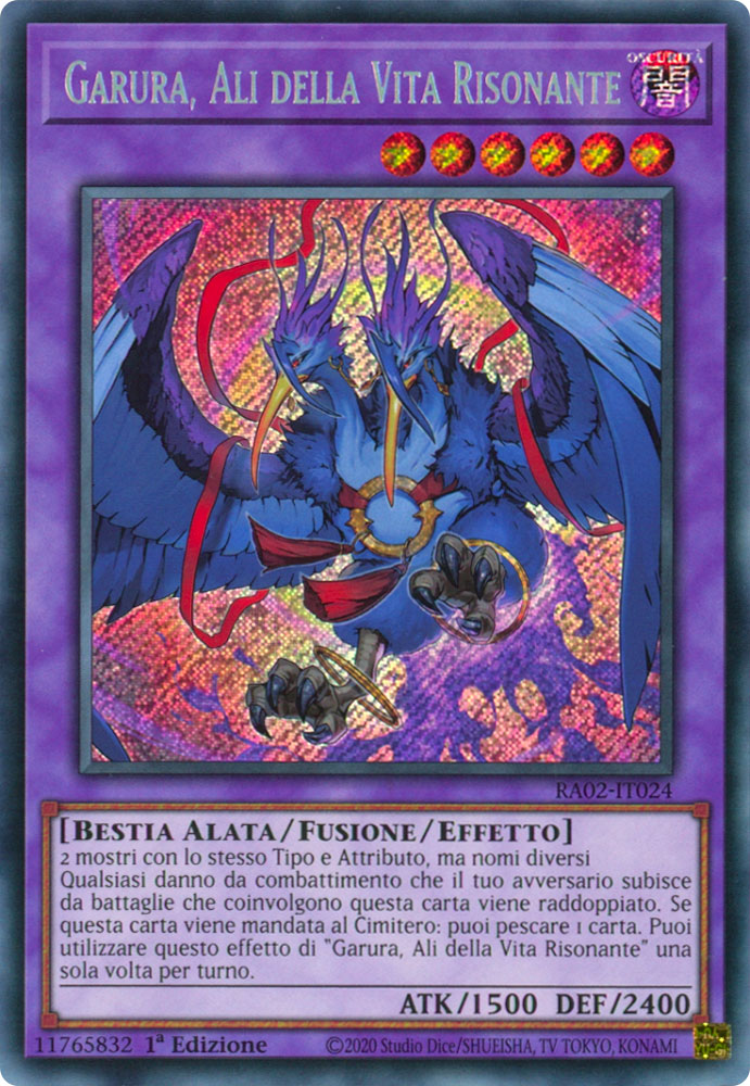 RA02-IT024 Garura, Ali della Vita Risonante Rara Segreta 1a Edizione (IT) -NEAR MINT-