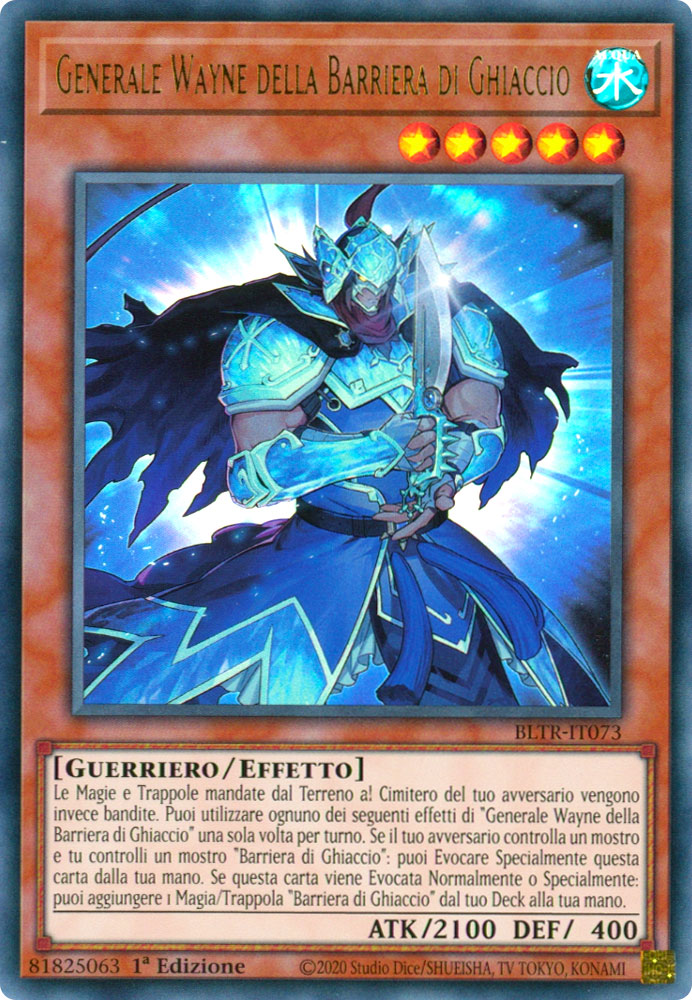 BLTR-IT073 Generale Wayne della Barriera di Ghiaccio Ultra Rara 1a Edizione (IT) -NEAR MINT-