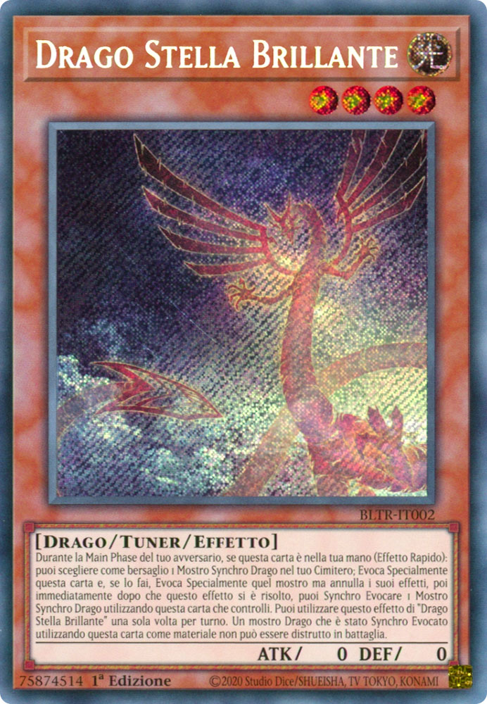 BLTR-IT002 Drago Stella Brillante Rara Segreta 1a Edizione (IT) -NEAR MINT-