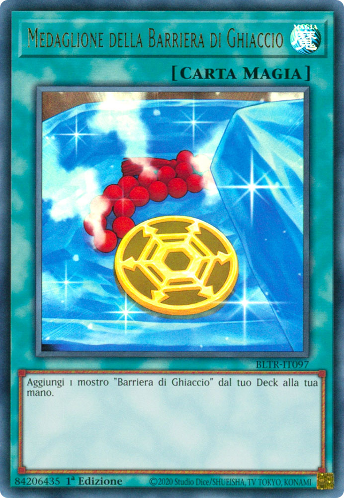 BLTR-IT097 Medaglione della Barriera di Ghiaccio Ultra Rara 1a Edizione (IT) -NEAR MINT-