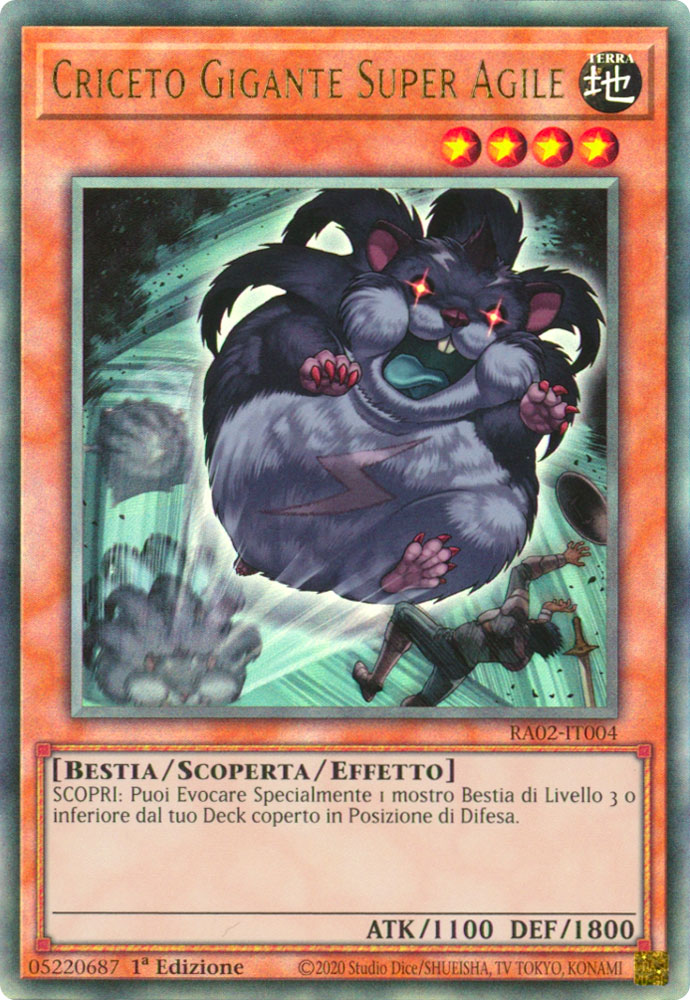 RA02-IT004 Criceto Gigante Super Agile Rara Ultimate 1a Edizione (IT) -NEAR MINT-