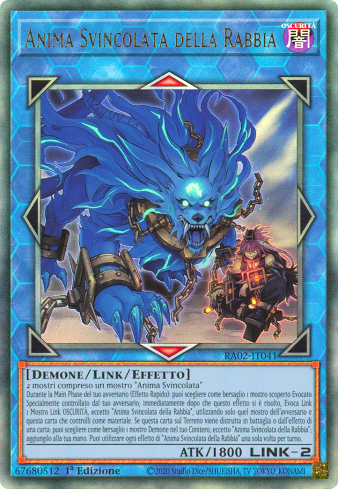 RA02-IT041 Anima Svincolata della Rabbia Rara Ultimate 1a Edizione (IT) -NEAR MINT-