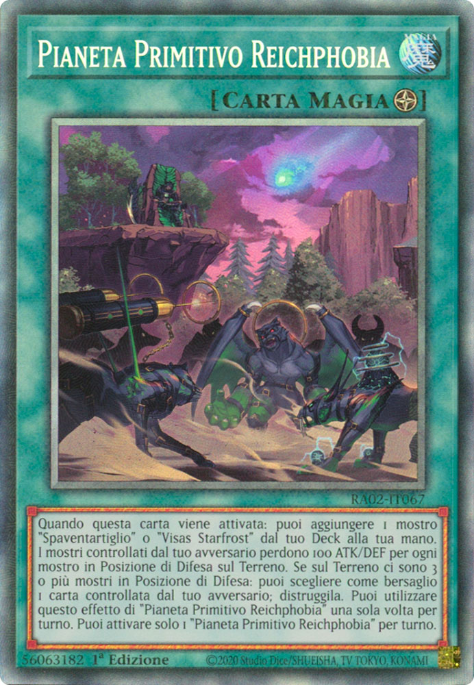 RA02-IT067 Pianeta Primitivo Reichphobia Rara Collector 1a Edizione (IT) -NEAR MINT-