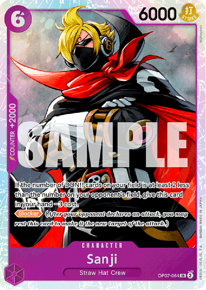 OP07-064 Sanji super rare foil (EN) -NEAR MINT-