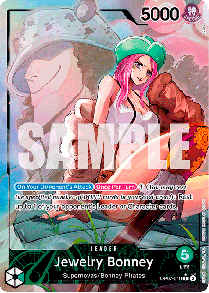 OP07-019 Jewelry Bonney leader foil parallel (EN) -NEAR MINT-