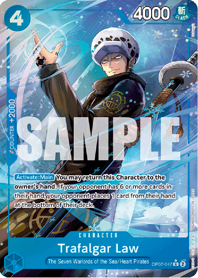 OP07-047 Trafalgar Law rare foil parallel (EN) -NEAR MINT-