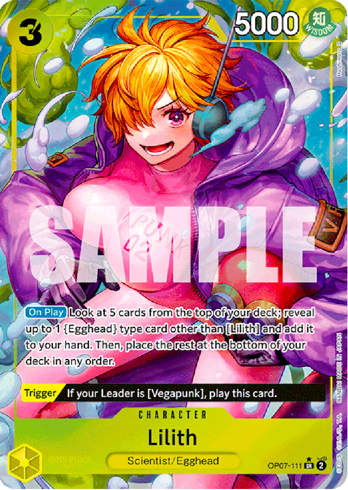 OP07-111 Lilith super rare foil parallel (EN) -NEAR MINT-