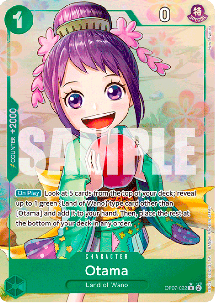 OP07-022 Otama rare foil parallel (EN) -NEAR MINT-