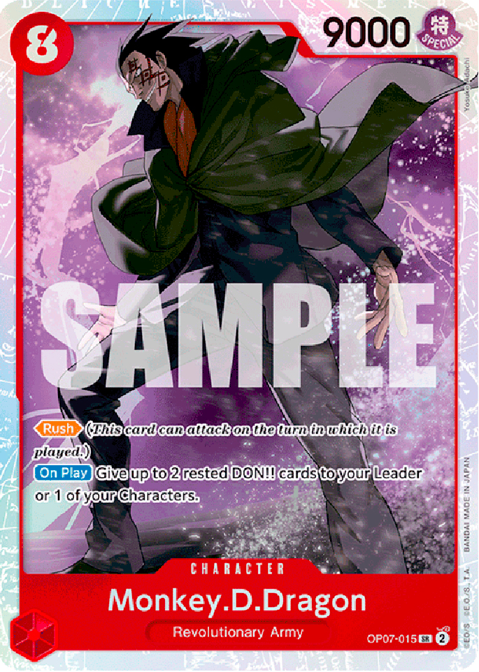 OP07-015 Monkey D. Dragon super rare foil (EN) -NEAR MINT-