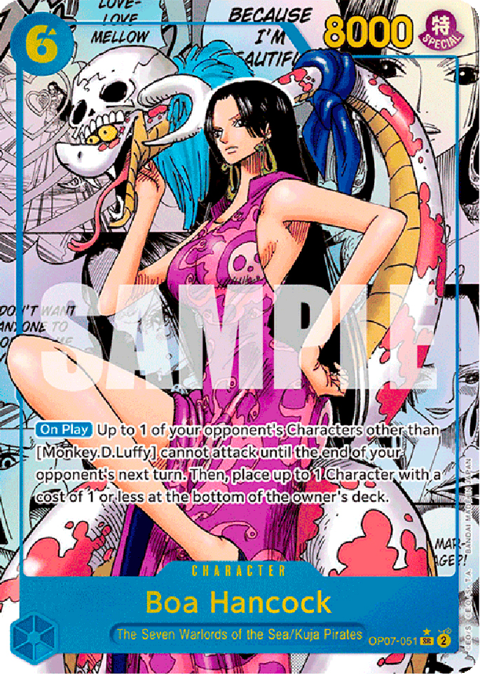 OP07-051 Boa Hancock super rare foil super parallel (EN) -NEAR MINT-