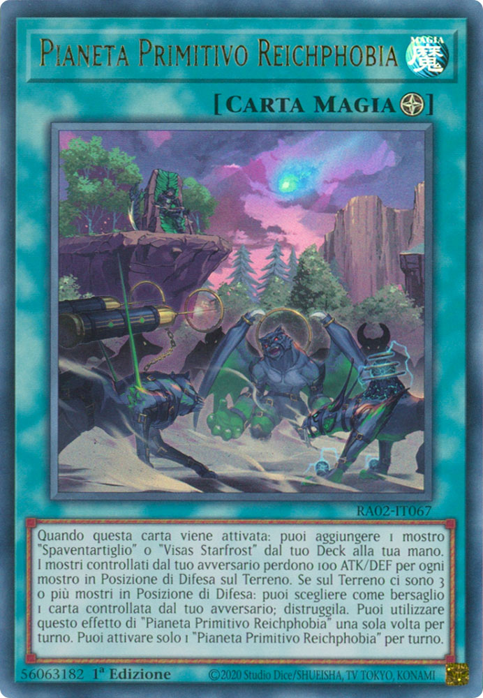 RA02-IT067 Pianeta Primitivo Reichphobia Ultra Rara 1a Edizione (IT) -NEAR MINT-