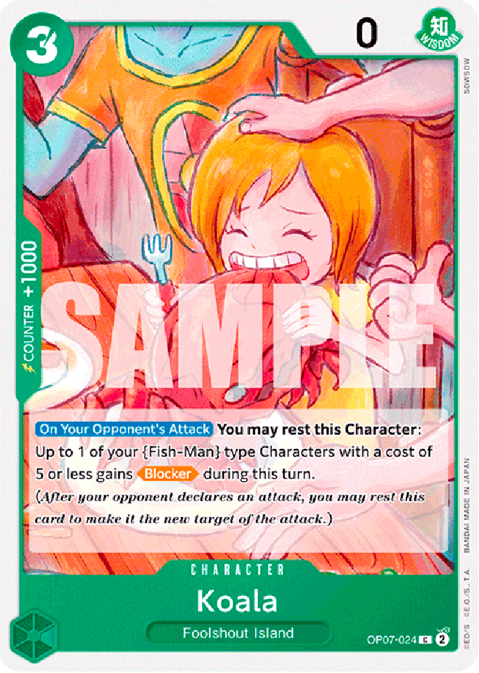 OP07-024 Koala common normal (EN) -NEAR MINT-