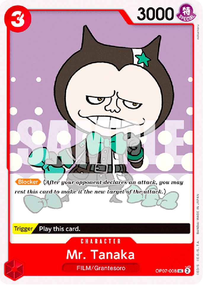 OP07-008 Mr. Tanaka uncommon normal (EN) -NEAR MINT-