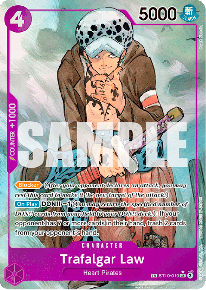 OP07 ST10-010 Trafalgar Law Treasure Rare foil (EN) -NEAR MINT-