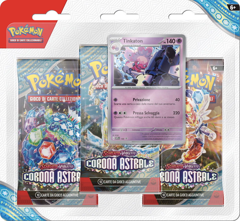 Scarlatto e Violetto Corona Astrale Blister 3 buste con carta promo Tinkaton (IT)